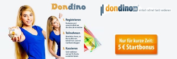 Screenshot - der Webseite Dondino